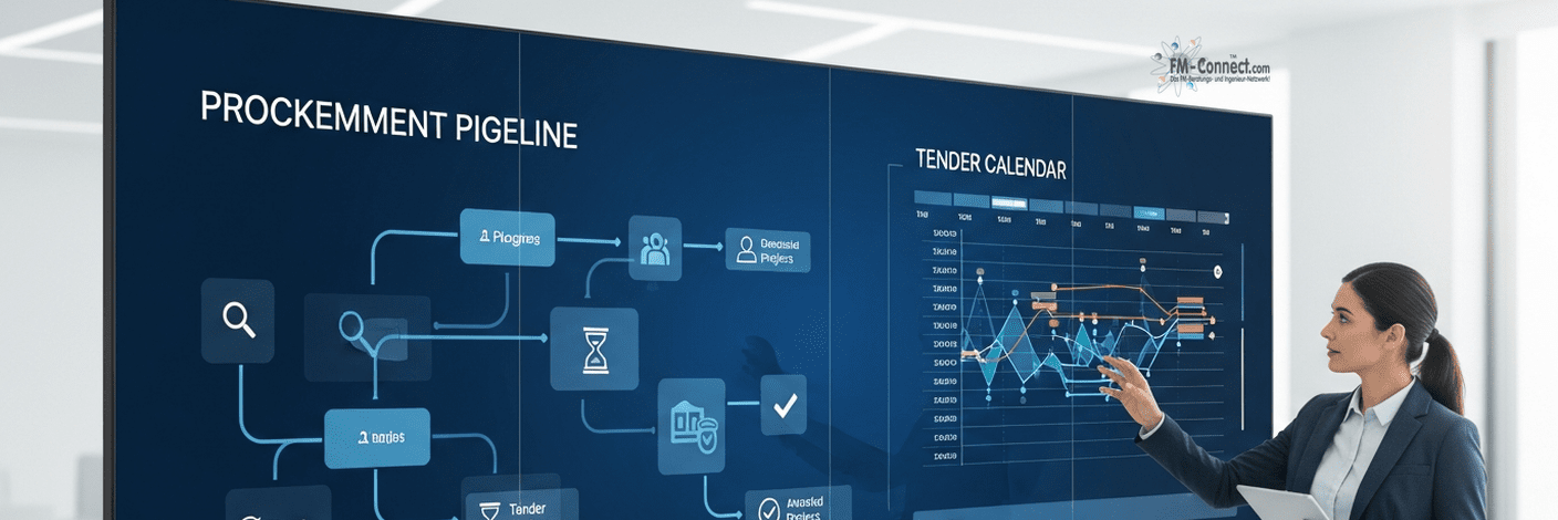 Beschaffungspipeline und Ausschreibungskalender im Facility Management mit vorausschauender Beschaffungsplanung